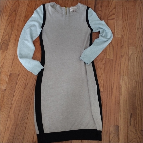 Philosophy Gray Dress with Black Trim - Picture 1 of 13